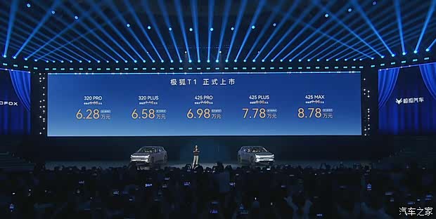 售6.28万元起 全新纯电小型车/最大续航425公里 极狐T1正式上市